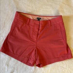 J. Crew Red Bermuda Shorts Classic Style